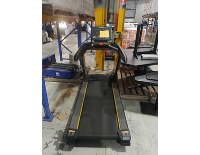 Titanium brand motorized treadmill in black with y...