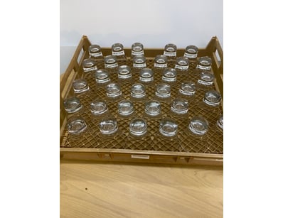 Large late glasses. Clear finish. 12cm by 11cm

SO...