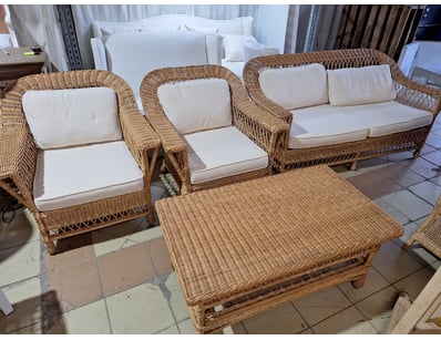 4 Piece Outdoor Sitting Set, Includes Coffee Table...