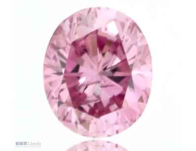 0.19CT AUSTRALIAN PINK OVAL DIAMOND OF ARGYLE ORIG...