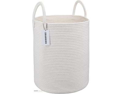 XUANGUO Cotton Rope Laundry Basket Hamper Woven St...