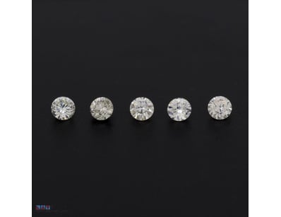 1.02CT TDW X 5, NATURAL FANCY PINK/CHAMPAGNE DIAMO...