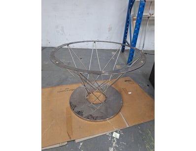 Table Base, Metal Style, Silver Finish

Dimensio...