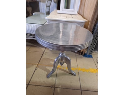 Round Table, Metal Style, Silver Finish

Dimension...