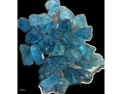 5.81 CARAT NATURAL NEON BLUE APATITE CRYSTAL CHIPS...