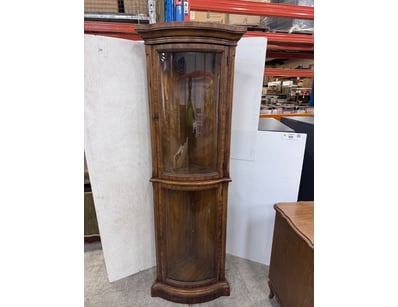 Corner Display Unit, Dual Stacked,  Dark Timber & ...