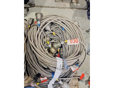 240V Leads, Grey, 12 x 10m Cables 

Sold as Lot
...
