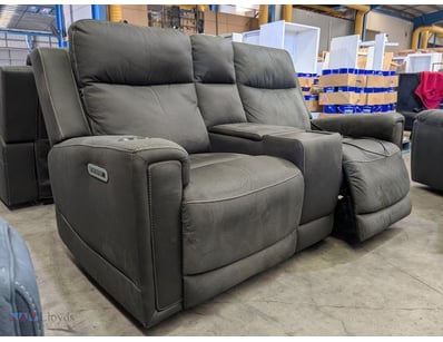 Premium electric reclining lounge suite featuring ...