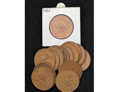 COLLECTION OF 1961 AUSTRALIAN PENNIES

Condition...