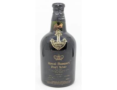 THE FAMOUS ANCHOR ROYAL BANQUET PORT WINE, RICH TA...