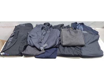 Bulk lot of men's and casual clothing comprising a...