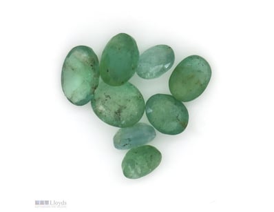 7.64CT TSW X 8, NATURAL BERYL EMERALDS     

Oval ...