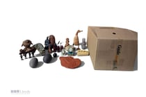 Ornaments, includes carved figurines, egg shells
