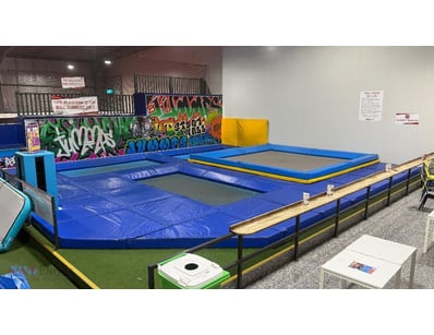 <b>Professional Olympic Trampoline Setup – Four Co...