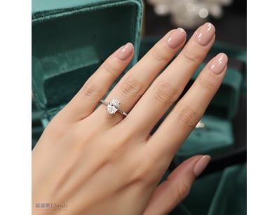 1.0CTW GRA   MOISSANITE RING IN 925 STERLING SILVE...
