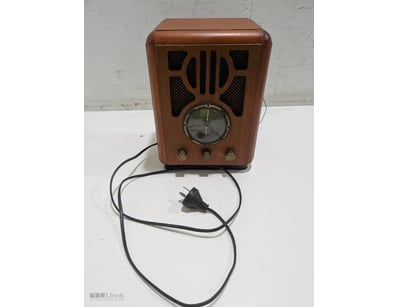 Vintage like 1934 wooden radio receiver in Art Dec...