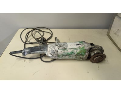Hitachi electric angle grinder, model appears to b...