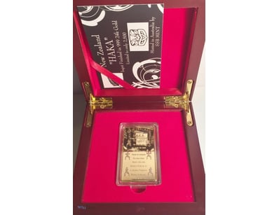 1 OZ INGOT CELEBRATING THE NEW ZEALAND "HAKA"  

T...