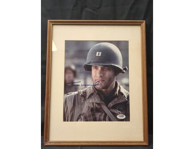 AUTOGRAPHED PHOTOGRAPH OF TOM HANKS IN HIS ROLE 'S...