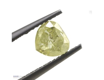 1.06CT NATURAL FANCY YELLOW DIAMOND, HEART BRILLIA...