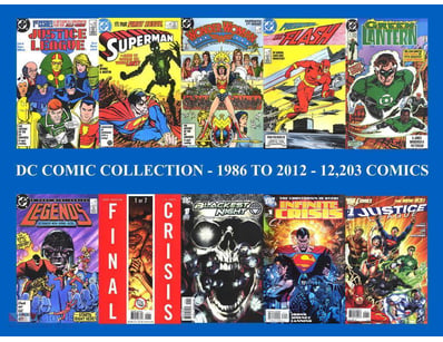 DC COMIC BOOK COLLECTION – 1986 TO 2012 – 12,203 C...