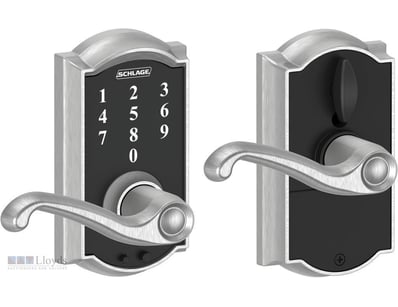 RRP $219 Schlage Touch Camelot Lock with Flair Lev...