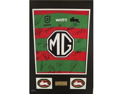 SOUTH SYDNEY RABBITOHS 2026 SQUAD SIGNED & FRAMED ...