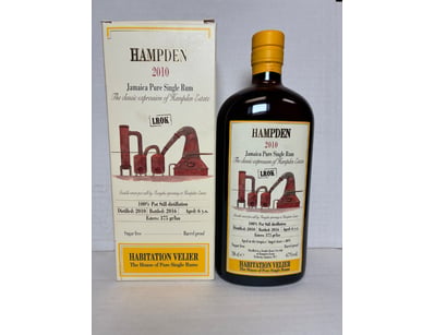 RUM, HAMPDEN, 2010 JAMAICA PURE SINGLE RUM, DISTIL...