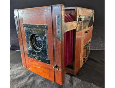 VINTAGE KERSHAW WOODEN FIELD CAMERA WITH LENS AND ...
