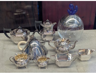 Chinese Sterling Silver 4pc Tea Set