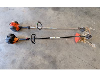 Lot comprises two petrol-powered string trimmers/l...