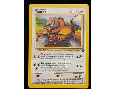 TAUROS POKÉMON TRADING CARD - BASE SET #47/64

5...