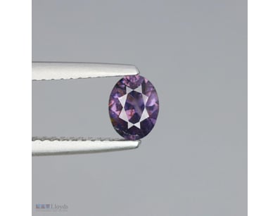 CERTIFIED 0.65CT NATURAL PURPLE SPINEL – OVAL CUT,...