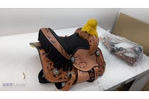 Western Tooled Leather Horse Saddle with
