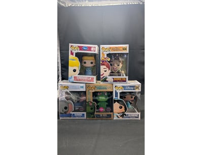 LOT OF 5 DISNEY FUNKO POP VINYL FIGURES - CLASSIC ...