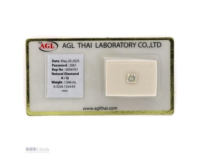 1.566CT CERTIFIED, NATURAL DIAMOND     

Princess ...