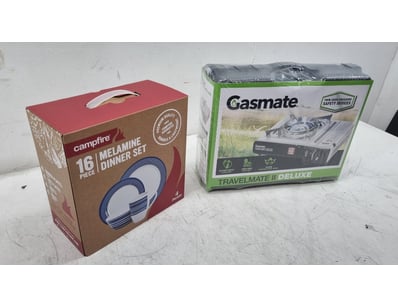 Camping bundle comprising a Gasmate Travelmate II ...