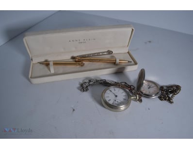 Vintage 9Ct Rolled Gold Mechanical Pens & Old Pock...