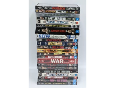 WWE WRESTLING DVD COLLECTION - 22 EVENT DVDS

It...