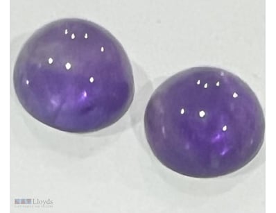 1.46 CARAT 2 AMETHYST GEMSTONE        

Condition:...