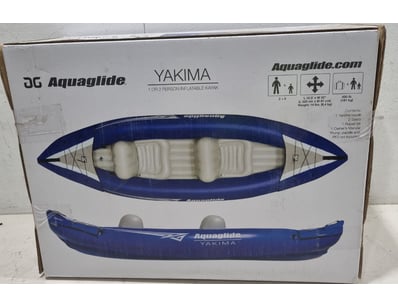 Aquaglide Yakima 1 or 2 person inflatable kayak in...
