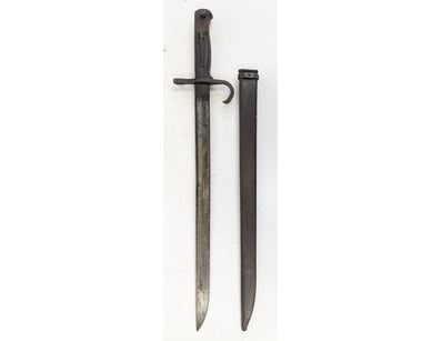 ANTIQUE MILITARY BAYONET WITH SCABBARD

Item Size:...