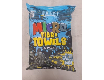 Salty Captin, Micro Fibre Towel 5 Pack, Size 33x65...