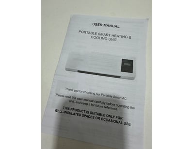 Portable Smart Heating & Cooling Unit

BID PER EAC...