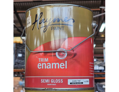 Haymes paint Trim enamel semi gloss solvent based,...