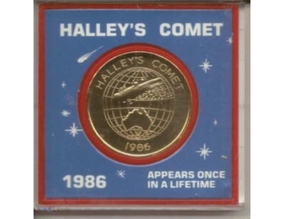 HALLEY'S COMET - 1986 - MEDALLION-RARE  



294202...