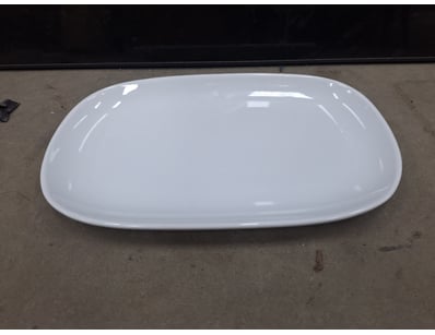 Oval Dish, White, Royal Porcelain, Approximately 3...