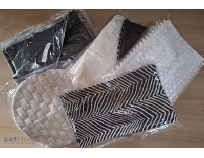 Black & White mixed lot of cushion covers. Square ...