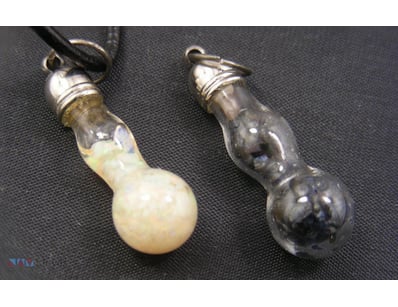 NATURAL AUSTRALIAN OPAL & SAPPHIRE PENDANTS       ...