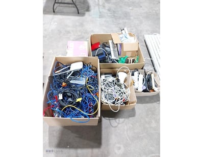 Mixed Electronics & Networking Lot – Cables, Power...